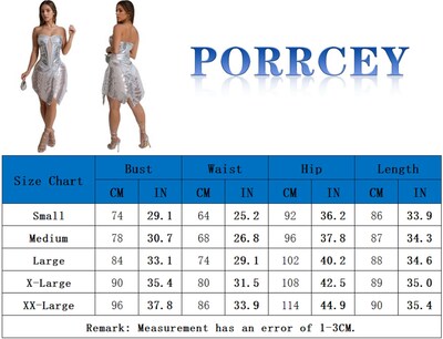Foto 5 | Foto 5 | Minivestido Porrcey Para Mujer Hombros Descubiertos Lentejuelas Brillantes Plateado - Venta Internacional.