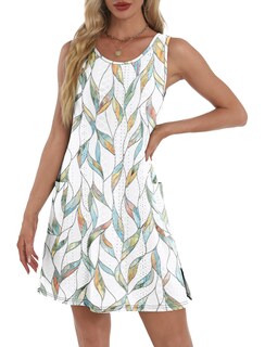 Foto 4 | Foto 4 | Vestido De Verano Bkrive 2025 Para Mujer Holgado Casual Con Bolsillos - Venta Internacional.