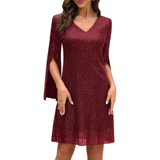 Foto 1 | Foto 1 | Vestido Cooan Para Invitadas A Una Boda Cóctel Y Formal Encaje Y Lentejuelas Para Mujer - Venta Internacional.