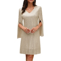 Vestido Cooan Para Invitadas A Una Boda Cóctel Y Formal Encaje Y Lentejuelas Para Mujer - Venta Internacional.