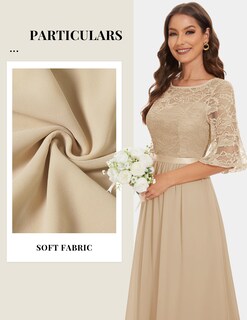 Foto 3 | Foto 3 | Vestido De Dama De Honor Wedtrend Wt0314 Champagne Para Mujer - Venta Internacional.