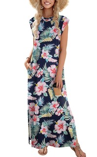 Foto 1 | Foto 1 | Vestido Largo Zeagoo 2025 Casual De Verano Sin Mangas Con Bolsillos - Venta Internacional.