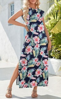 Foto 4 | Foto 4 | Vestido Largo Zeagoo 2025 Casual De Verano Sin Mangas Con Bolsillos - Venta Internacional.