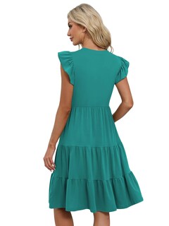 Foto 3 | Foto 3 | Vestido De Verano Mixshe 2025 Casual Primavera Midi Verde Lago Xxl - Venta Internacional.