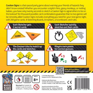 Foto 2 | Foto 2 | Party Game Wise Wizard Games Señales De Precaución Quick-sketch - Venta Internacional.