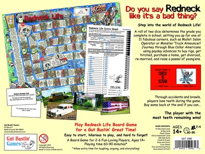 Foto 4 | Foto 4 | Juego De Mesa Gut Bustin' Games Redneck Life Para 2-6 Jugadores - Venta Internacional.