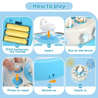 Foto 7 | Foto 7 | Juego De Mesa Blf Fun Toilet Catch And Bounce Para Niños De 3 A 5 Años - Venta Internacional.