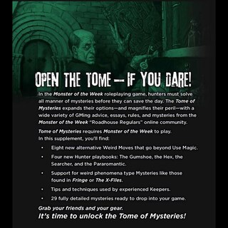 Foto 2 | Foto 2 | Libro Complementario De Rpg Evil Hat Monster Of The Week Tomo Of Mysteries - Venta Internacional.