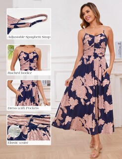 Foto 5 | Foto 5 | Vestido Annebouti Para Verano Primavera Maxi Playa Mujer 2025 Rosa Marino - Venta Internacional.