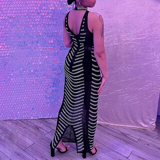 Foto 3 | Foto 3 | Vestido Nagfar Para Mujer Largo Talla Xl Sin Mangas Con Strass - Venta Internacional.