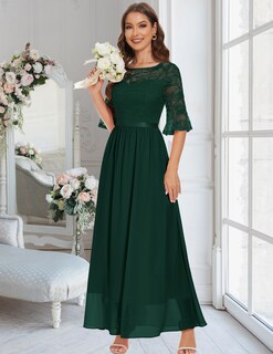 Foto 5 | Foto 5 | Vestido De Noche Wedtrend Mother Of The Bride Lace Wt0314 Verde Oscuro - Venta Internacional.