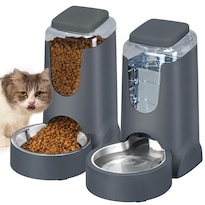 Comedero Automático Para Gatos Y Dispensador De Agua Hwonmte 4l X 2 - Venta Internacional.