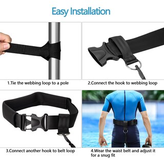 Foto 4 | Foto 4 | Cinturón De Entrenamiento De Natación Hikeen De 4 M Tether Swim In Place - Venta Internacional.