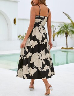 Foto 4 | Foto 4 | Vestido Largo Annebouti Verano Primavera 2025 Para Mujer Beige Negro - Venta Internacional.