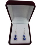 Pendientes Meliaros De Plata 925 Con Piedras De Lapislázuli - Venta Internacional.