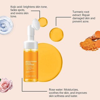 Foto 2 | Foto 2 | Set Para El Cuidado De La Piel Con Espuma Limpiadora De Cúrcuma Y Limpiador Facial - Venta Internacional.