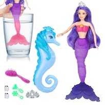 Muñeca Sirena Bettina Que Cambia De Color Con Caballito De Mar Y Acceso. - Venta Internacional.