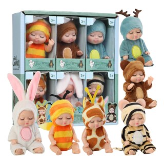 Foto 1 | Foto 1 | Set De Minimuñecas Yoyoexment De 10 Cm Con Ropa De Animales 6 Unidades - Venta Internacional.
