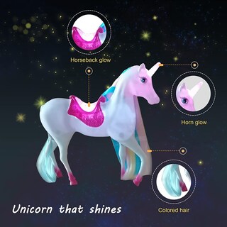 Foto 2 | Foto 2 | Muñeca De Unicornio Bettina Magic Light Con Princesa De 30 Cm Con Accesorios - Venta Internacional.