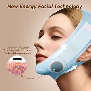 Foto 5 | Foto 5 | Mascarilla Para Mentón Jusron V-line Con Correa Facial De Silicona Color Azul Claro - Venta Internacional.