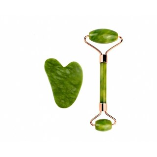 Foto 1 | Foto 1 | Rodillo De Masaje De Jade Con Piedra Gua Sha Para Tratamiento Linfático Facial - Venta Internacional.