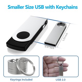 Foto 5 | Foto 5 | Flash Drive Ablaze 16 Gb Usb 2.0 De Metal Con Llavero Paquete De 10 - Venta Internacional.