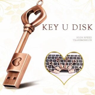 Foto 4 | Foto 4 | Unidad Flash Usb Smozer Metal Love Heart Key 128 Gb Usb 2.0 - Venta Internacional.