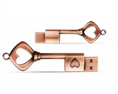Foto 7 | Foto 7 | Unidad Flash Usb Smozer Metal Love Heart Key 128 Gb Usb 2.0 - Venta Internacional.