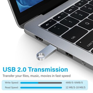 Foto 3 | Foto 3 | Flash Drive Ablaze De 4 Gb Usb 2.0 De Metal Con Llavero Paquete De 10 - Venta Internacional.