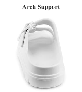 Foto 3 | Foto 3 | Sandalias Con Plataforma Haifago Para Mujer Blancas Con Soporte Para El Arco - Venta Internacional.