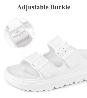 Foto 5 | Foto 5 | Sandalias Con Plataforma Haifago Para Mujer Blancas Con Soporte Para El Arco - Venta Internacional.