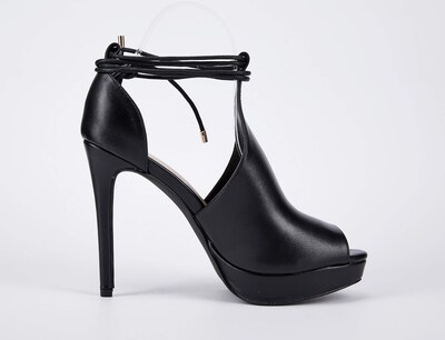Foto 4 | Foto 4 | Sandalias De Tacón Con Plataforma Para Mujer Piel Sintética Y Gamuza Con Cordones - Venta Internacional.