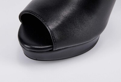 Foto 5 | Foto 5 | Sandalias De Tacón Con Plataforma Para Mujer Piel Sintética Y Gamuza Con Cordones - Venta Internacional.