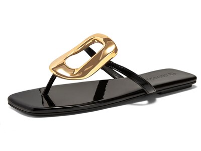 Foto 1 | Foto 1 | Sandalias Planas Coutgo Zapatos De Playa De Verano Para Mujer Color Negro Talla 6 - Venta Internacional.