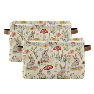 Foto 2 | Foto 2 | Cesta De Almacenamiento Rectangular Bzocm Con Forma De Hongo De Pascua - Venta Internacional.