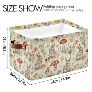 Foto 4 | Foto 4 | Cesta De Almacenamiento Rectangular Bzocm Con Forma De Hongo De Pascua - Venta Internacional.