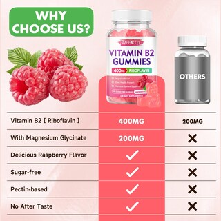 Foto 5 | Foto 5 | Suplemento Meenccd: Gomitas De Vitamina B2 Y Riboflavina 400 Mg 60 Unidades - Venta Internacional.