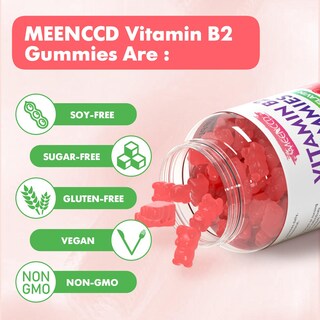 Foto 6 | Foto 6 | Suplemento Meenccd: Gomitas De Vitamina B2 Y Riboflavina 400 Mg 60 Unidades - Venta Internacional.