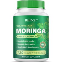 Cápsulas En Polvo De Moringa Balincer Moringa Leaf 120 Veganas - Venta Internacional.
