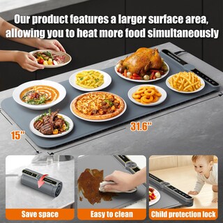 Foto 4 | Foto 4 | Alfombrilla Térmica Naxbey Para Alimentos Extra Grande De Silicona Con Temporizador - Venta Internacional.