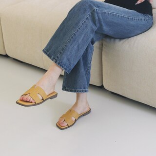 Foto 6 | Foto 6 | Sandalias Planas Hofeny Sin Cordones De Piel Suave Punta Abierta Para Mujer - Venta Internacional.