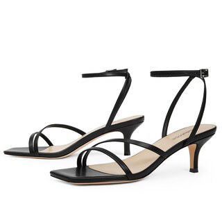 Foto 7 | Foto 7 | Sandalias Modatope Negras Cuadradas Con Punta Abierta Para Gatito Talla 6.5 - Venta Internacional.