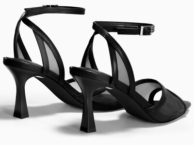 Foto 5 | Foto 5 | Sandals Coutgo Para Mujer  Tacón De Malla Para Gatito  Punta Abierta - Venta Internacional.