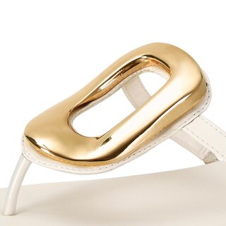 Foto 2 | Foto 2 | Sandalias Tipo Tanga Wnshonzy Para Mujer Planas De Piel Blanca - Venta Internacional.
