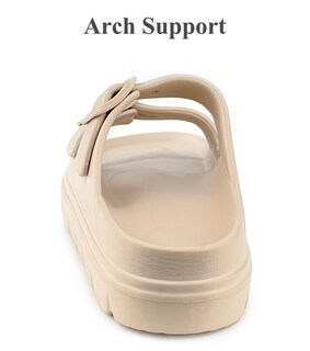 Foto 3 | Foto 3 | Sandalias Con Plataforma Haifago Para Mujer Con Soporte De Arco Toboganes De Verano - Venta Internacional.