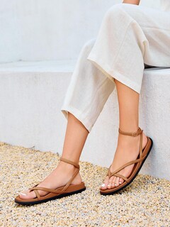 Foto 2 | Foto 2 | Sandalias Planas Coutgo Con Correa De Tobillo Con Tiras Para Mujer - Venta Internacional.