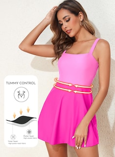 Foto 5 | Foto 5 | Traje De Baño Aleumdr De Una Pieza Para Mujer Tummy Control Rose S - Venta Internacional.