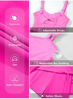 Foto 6 | Foto 6 | Traje De Baño Aleumdr De Una Pieza Para Mujer Tummy Control Rose S - Venta Internacional.