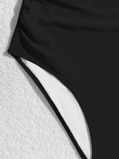 Foto 6 | Foto 6 | Traje De Baño De Una Pieza Para Mujer Con Volantes Control De Barriga Negro - Venta Internacional.