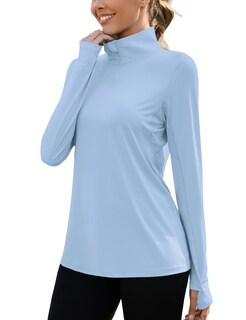 Foto 1 | Foto 1 | Camisa Solar Luyaa De Manga Larga Para Mujer Upf 50+ Azul - Venta Internacional.